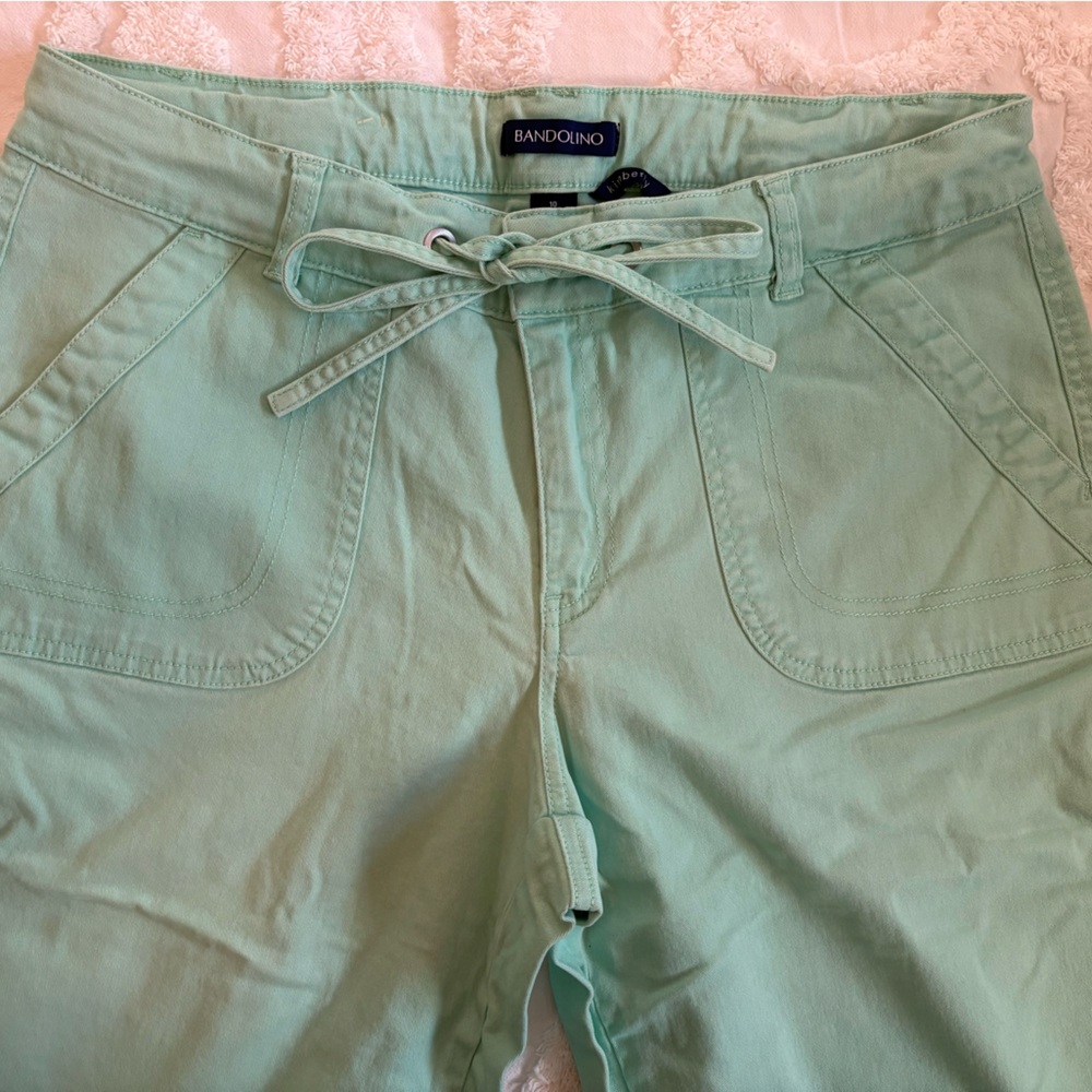 Bandolino Mint Green Women's Kimberly Bermuda Shorts - Picture 4 of 6